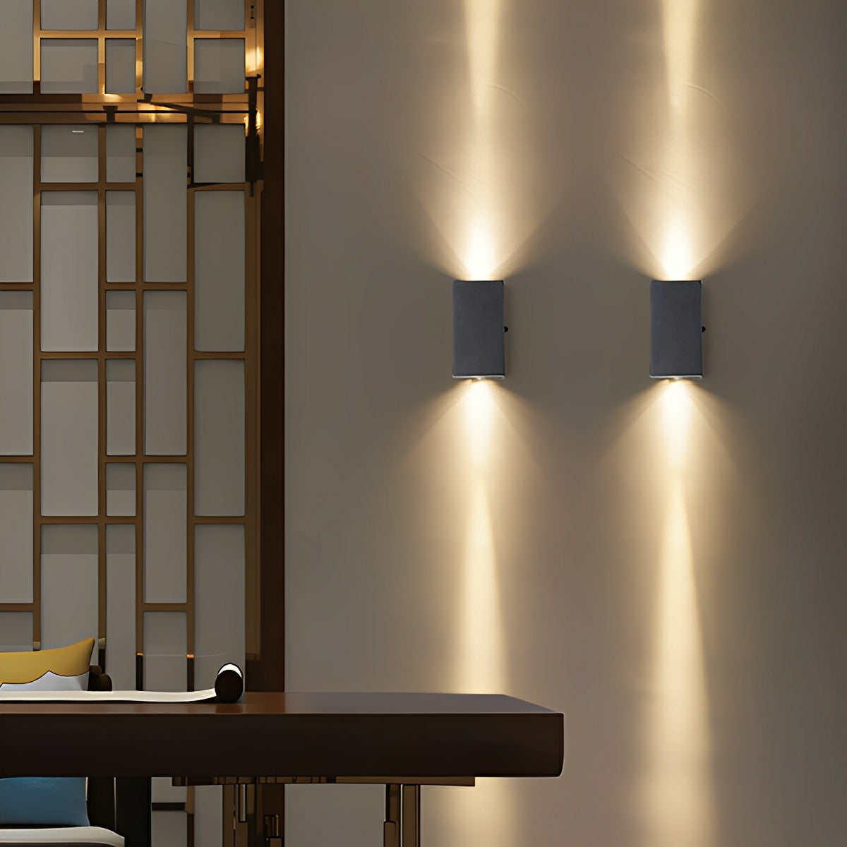 Waterproof Modern Black Up&Down LED Outdoor Wall Washer Spot Lights