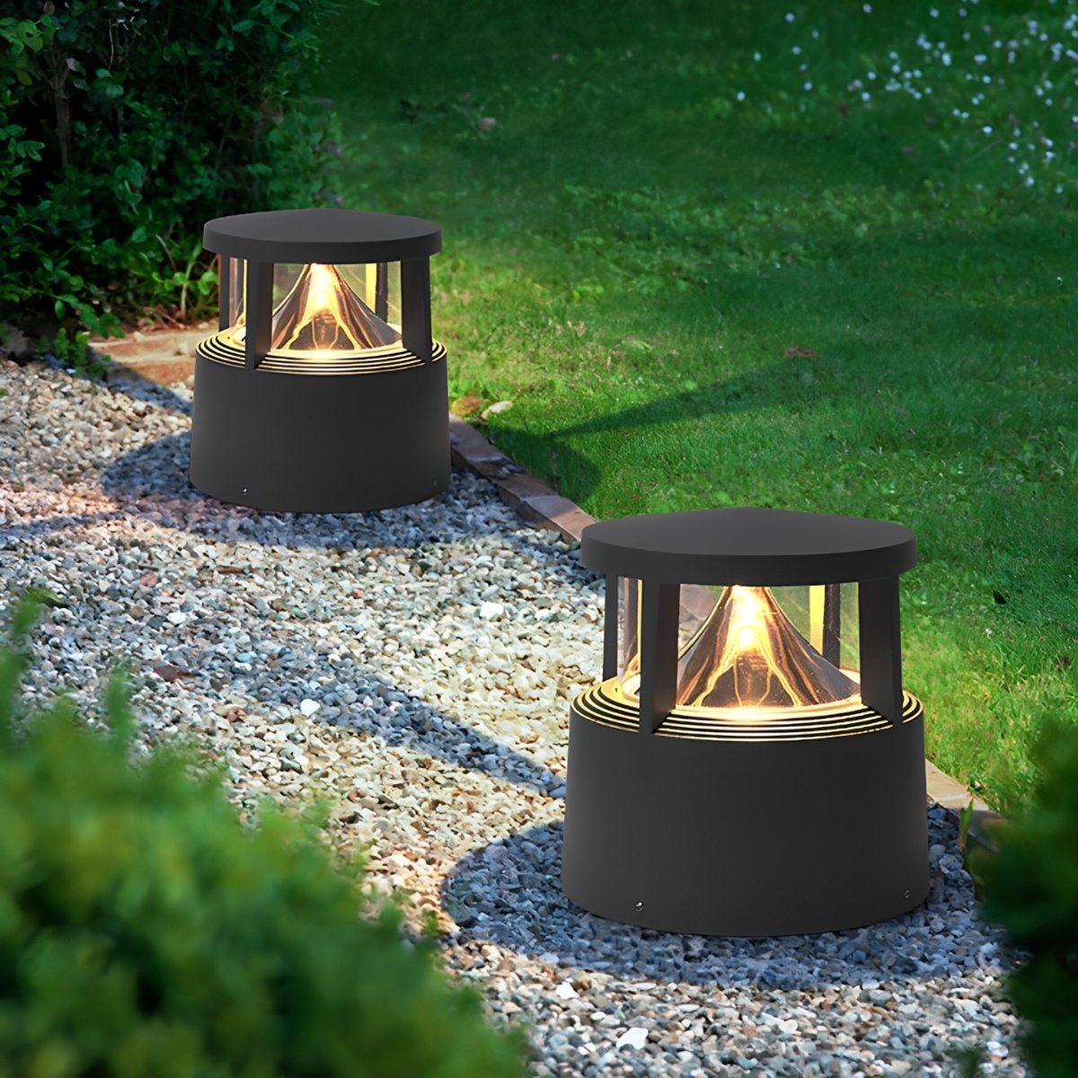Modern Simple Outdoor Waterproof Pillar Lights Metal Aluminum  Post Lights