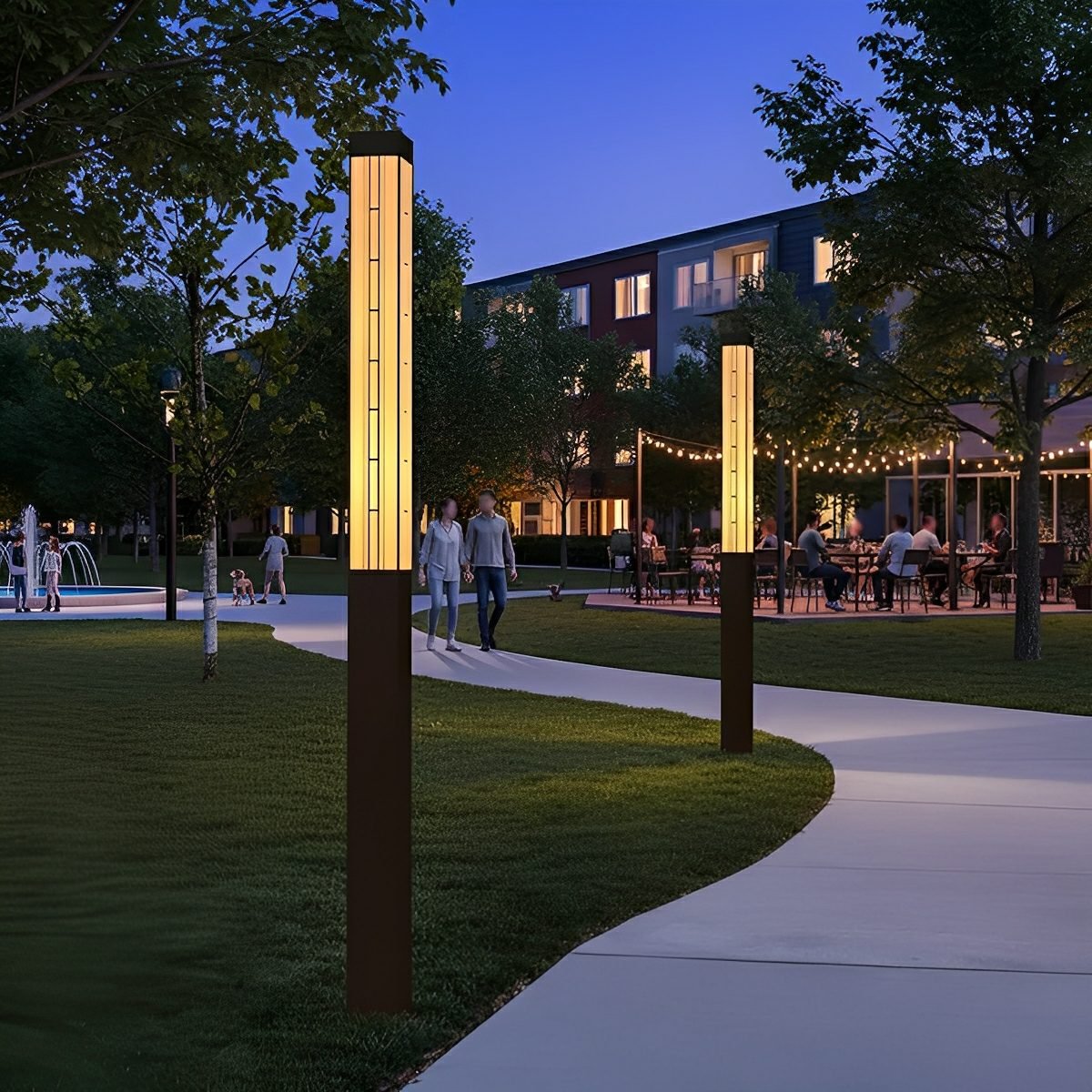 Retro Waterproof Outdoor Pole Lights Lamp Post Lights Street Light