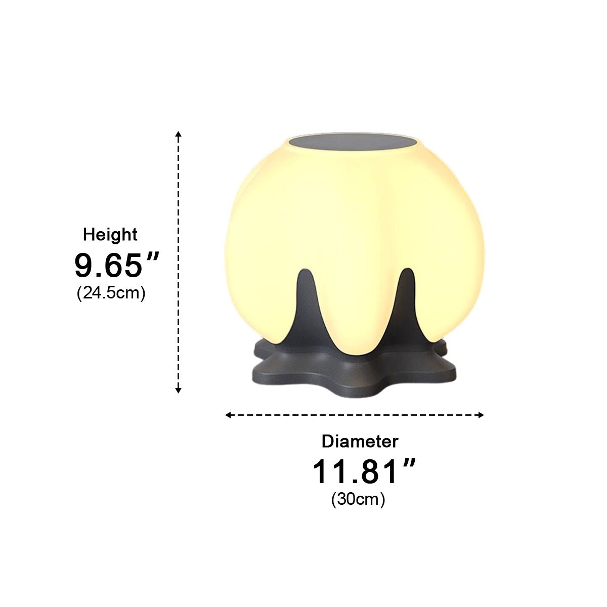 Waterproof Globe LED Outdoor Post Lights