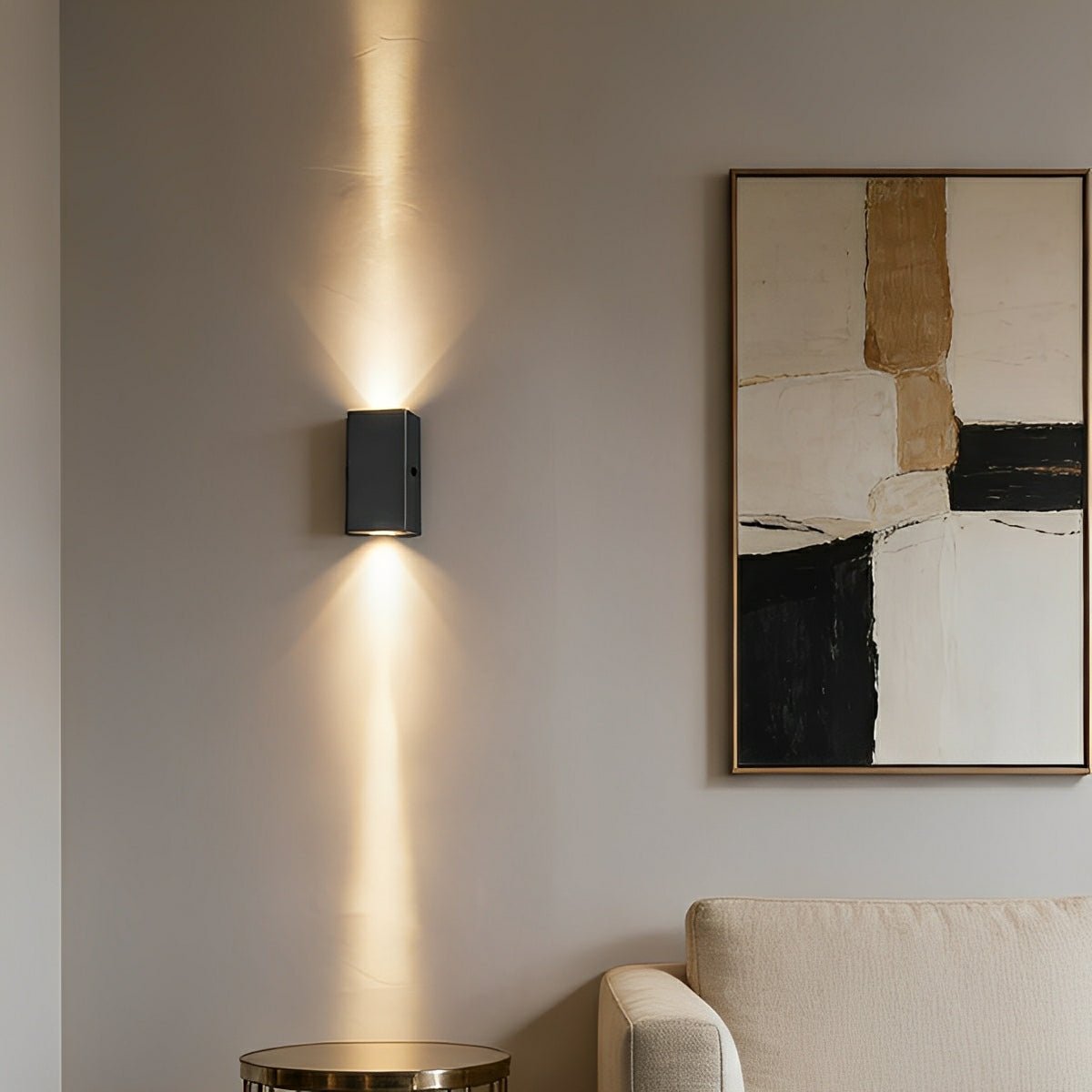 Waterproof Modern Black Up&Down LED Outdoor Wall Washer Spot Lights