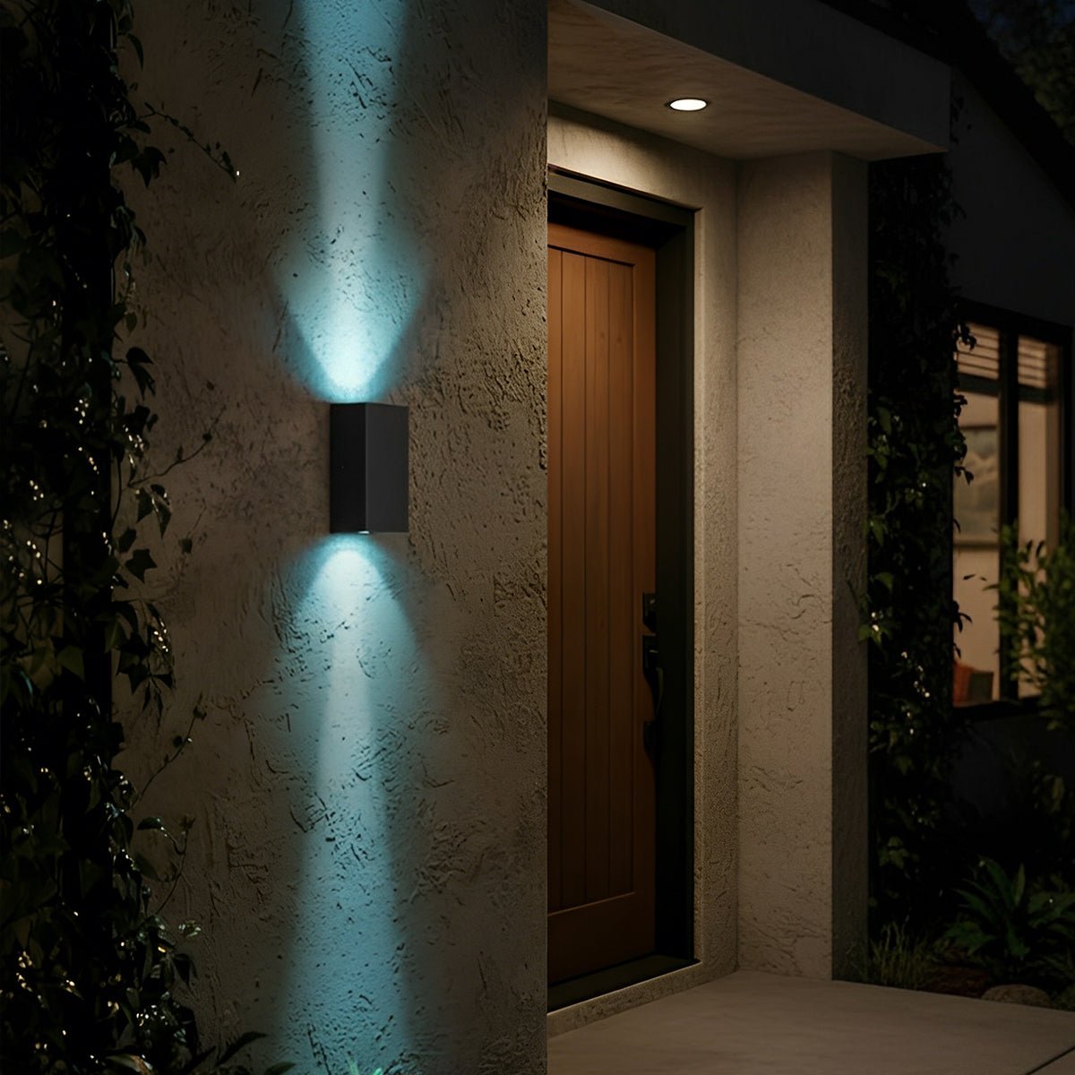 Waterproof Modern Black Up&Down LED Outdoor Wall Washer Spot Lights