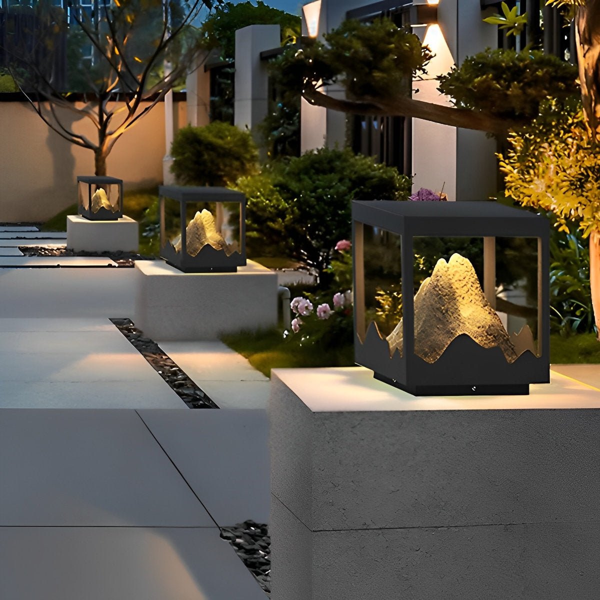 Waterproof Mountain Outdoor Post Cap Light Landscape Lighting