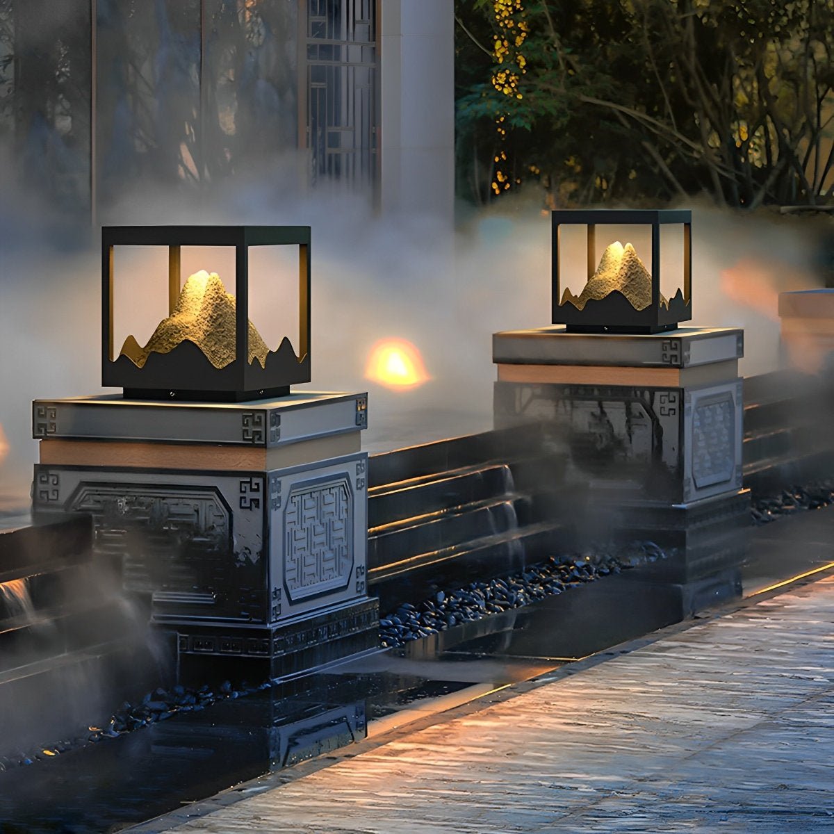 Waterproof Mountain Outdoor Post Cap Light Landscape Lighting