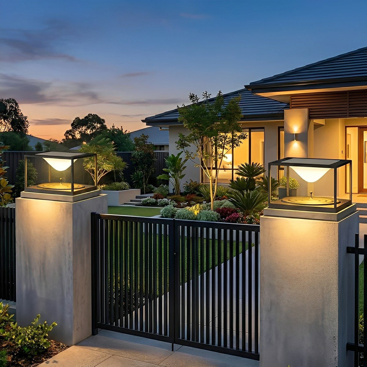 Waterproof Square Dripping LED Outdoor Post Lights